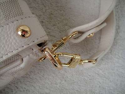 discount louis vuitton handbags leather n1057 beige white wholesale