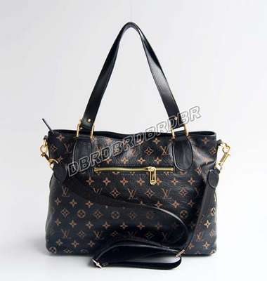 discount louis vuitton handbags leather m95828 monogram black wholesale