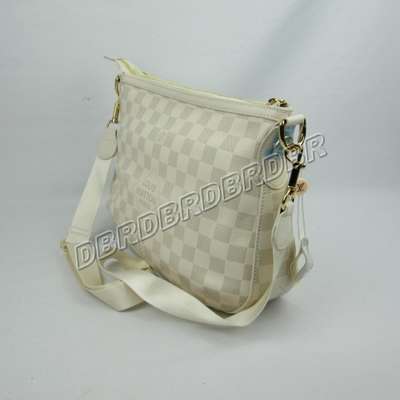 discount louis vuitton handbags leather n41295 beige white wholesale