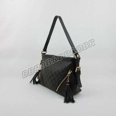 discount louis vuitton handbags leather n96883 black wholesale