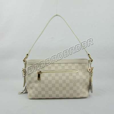 discount louis vuitton handbags leather n96883 beige white wholesale