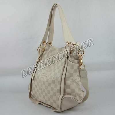 discount louis vuitton handbags leather n41306 beige white wholesale