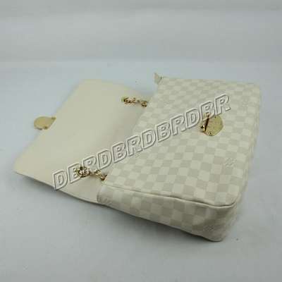 discount louis vuitton handbags leather n41410 beige white wholesale