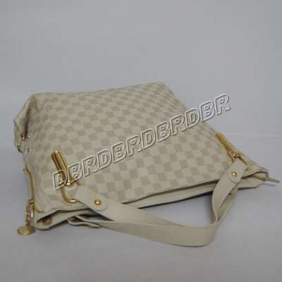 discount louis vuitton handbags leather n96060 beige white wholesale