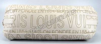 discount louis vuitton handbags leather m95132 beige white wholesale