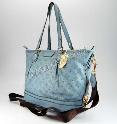 discount louis vuitton handbags monogram mahina m93175 blue top wholesale