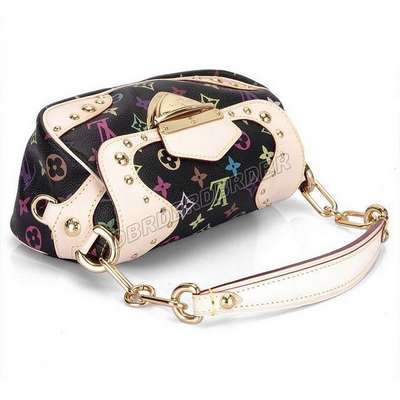 discount louis vuitton handbags monogram multicolore m40128 black wholesale