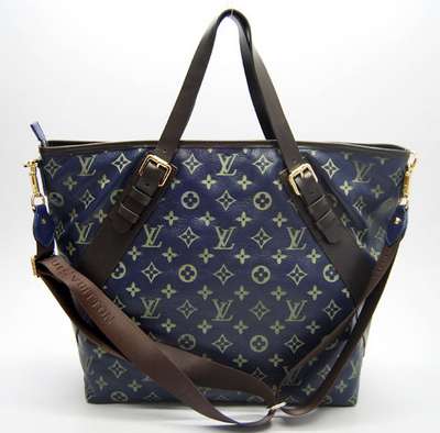 discount louis vuitton handbags leather m96604 royal blue wholesale