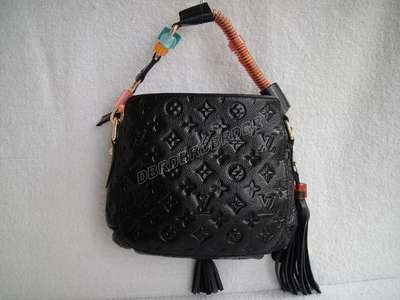 discount louis vuitton handbags leather m95383 black wholesale