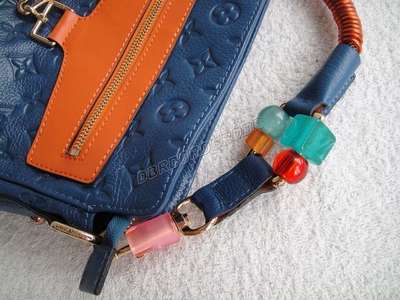 discount louis vuitton handbags leather m95383 blue wholesale