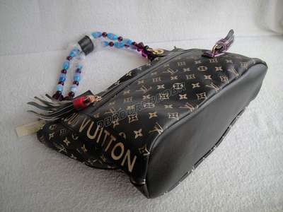 discount louis vuitton handbags leather m95185 black wholesale