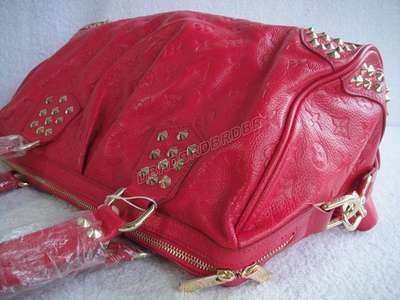 discount louis vuitton handbags leather m40319 red wholesale