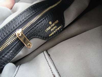 discount louis vuitton handbags leather m40319 black wholesale