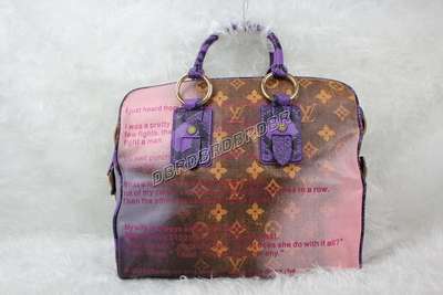 Discount Louis Vuitton Handbags Monogram Jokes 95739 purple Wholesale