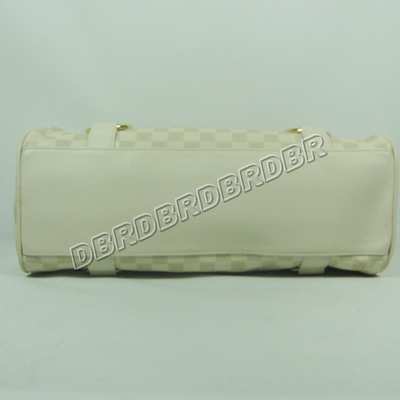 discount louis vuitton handbags leather n41232 beige white wholesale