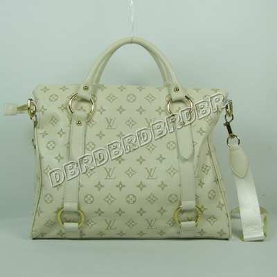 discount louis vuitton handbags leather m41232 beige white wholesale