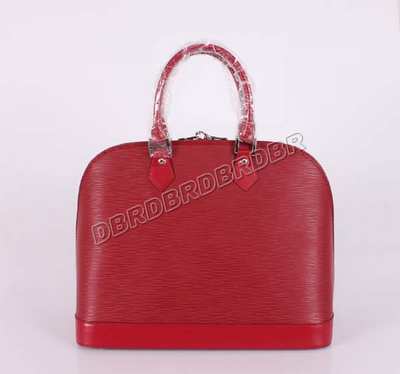 discount louis vuitton handbags epi leather m59316 purplish red wholesale