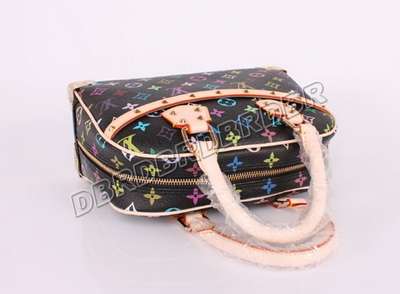 discount louis vuitton handbags monogram multicolore m92662 black pink wholesale