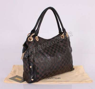 discount louis vuitton handbags leather m95001 black/gray wholesale