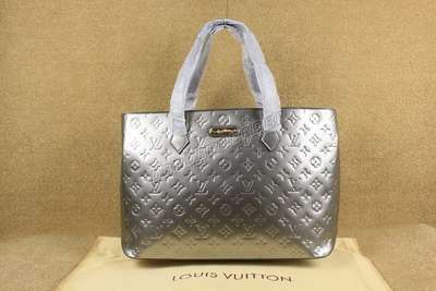 discount louis vuitton handbags monogram vernis m91645 gray silver wholesale