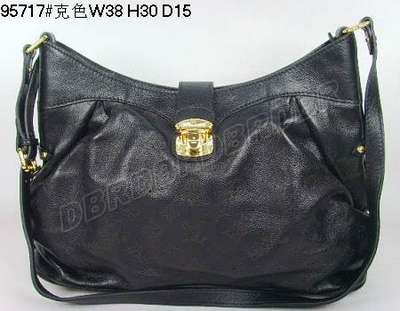 Discount Louis Vuitton Handbags Monogram Mahina M95717 black Wholesale