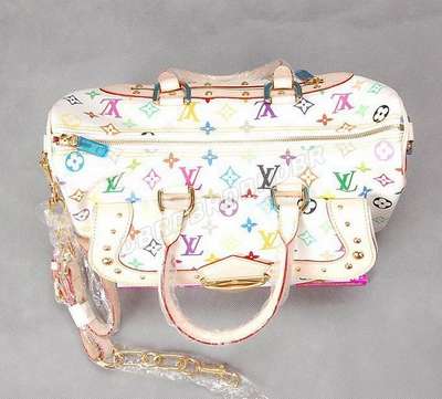 discount louis vuitton handbags monogram multicolore m40126 white wholesale