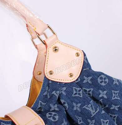 discount louis vuitton handbags monogram denim m95515 blue wholesale